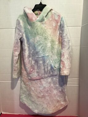 Girls 32 Degrees Tie Dye Unicorn Hooded Blanket size X Small (5/6)